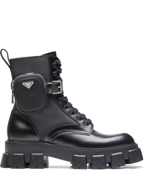 botas imitacion prada|prada combat boots with pouches.